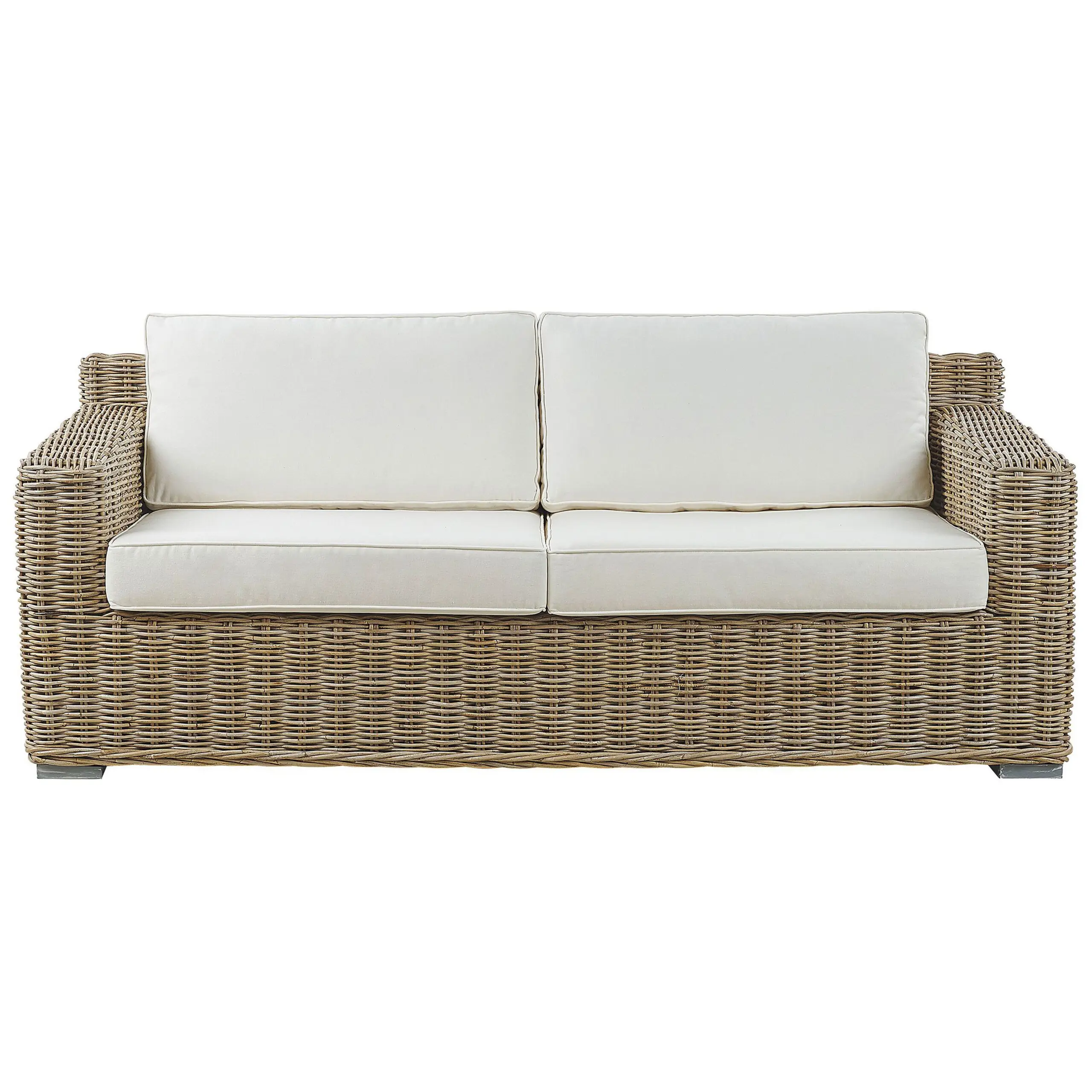 Canapé de jardin Rotin Marron clair ARDEA – Beliani
