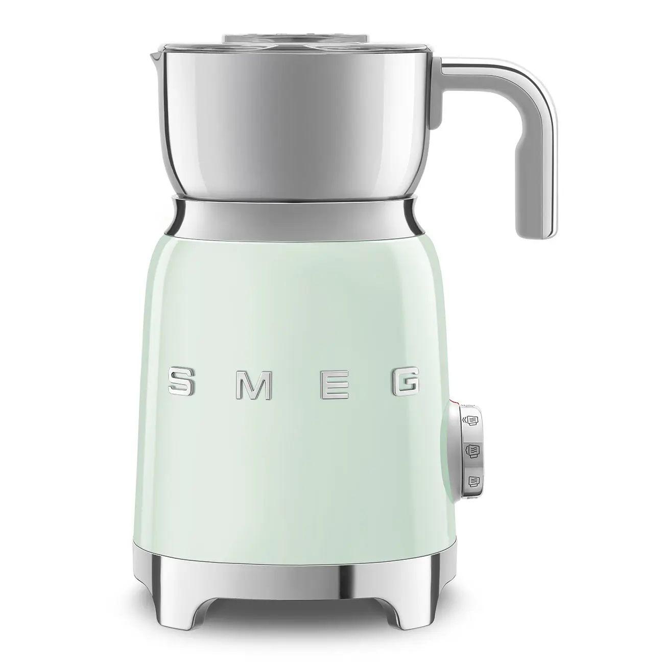 Emulsionneur de lait 500w 0.6l vert d’eau MFF01PGEU Smeg