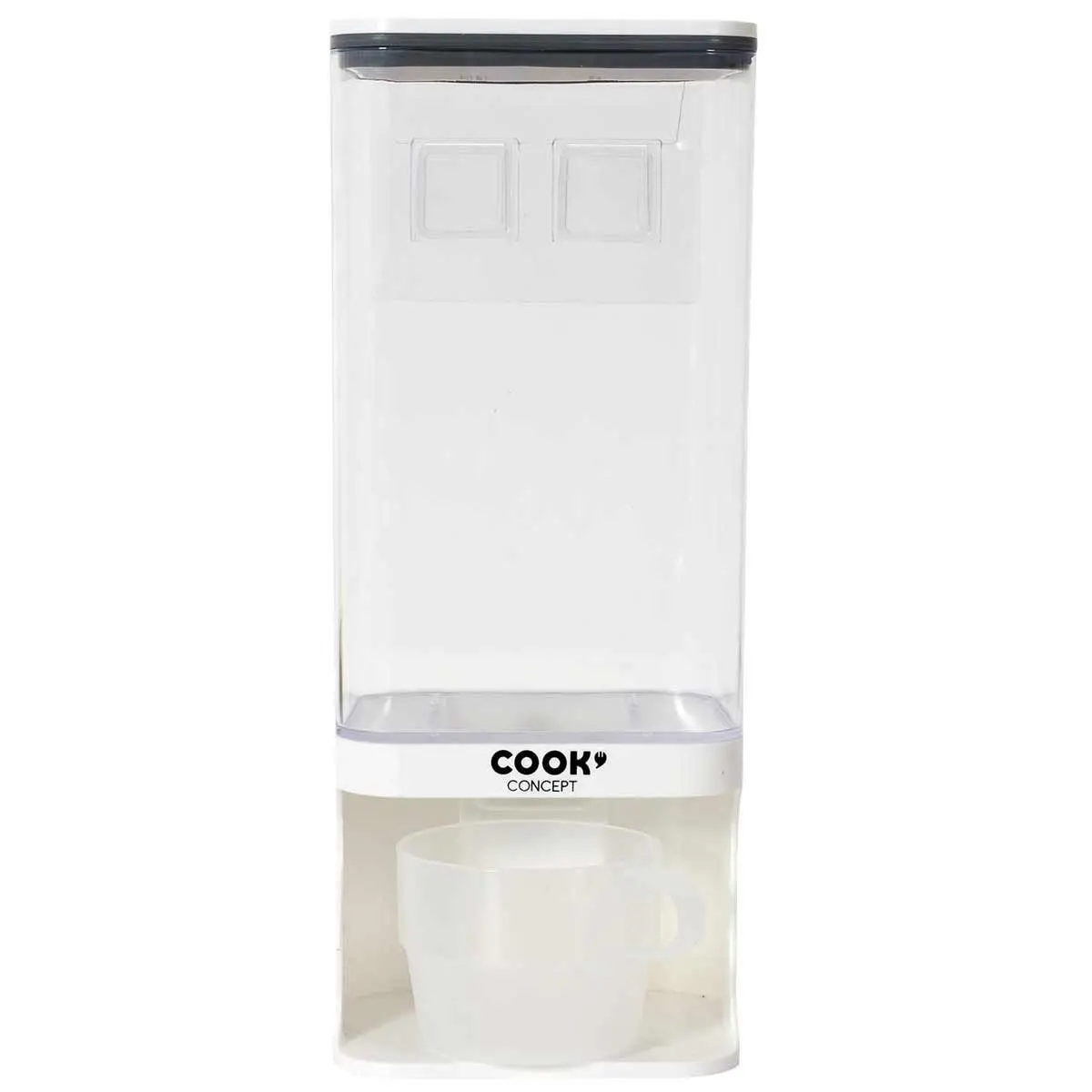 Distributeur d’Aliments Secs «Céréales» 1,5L Transparent