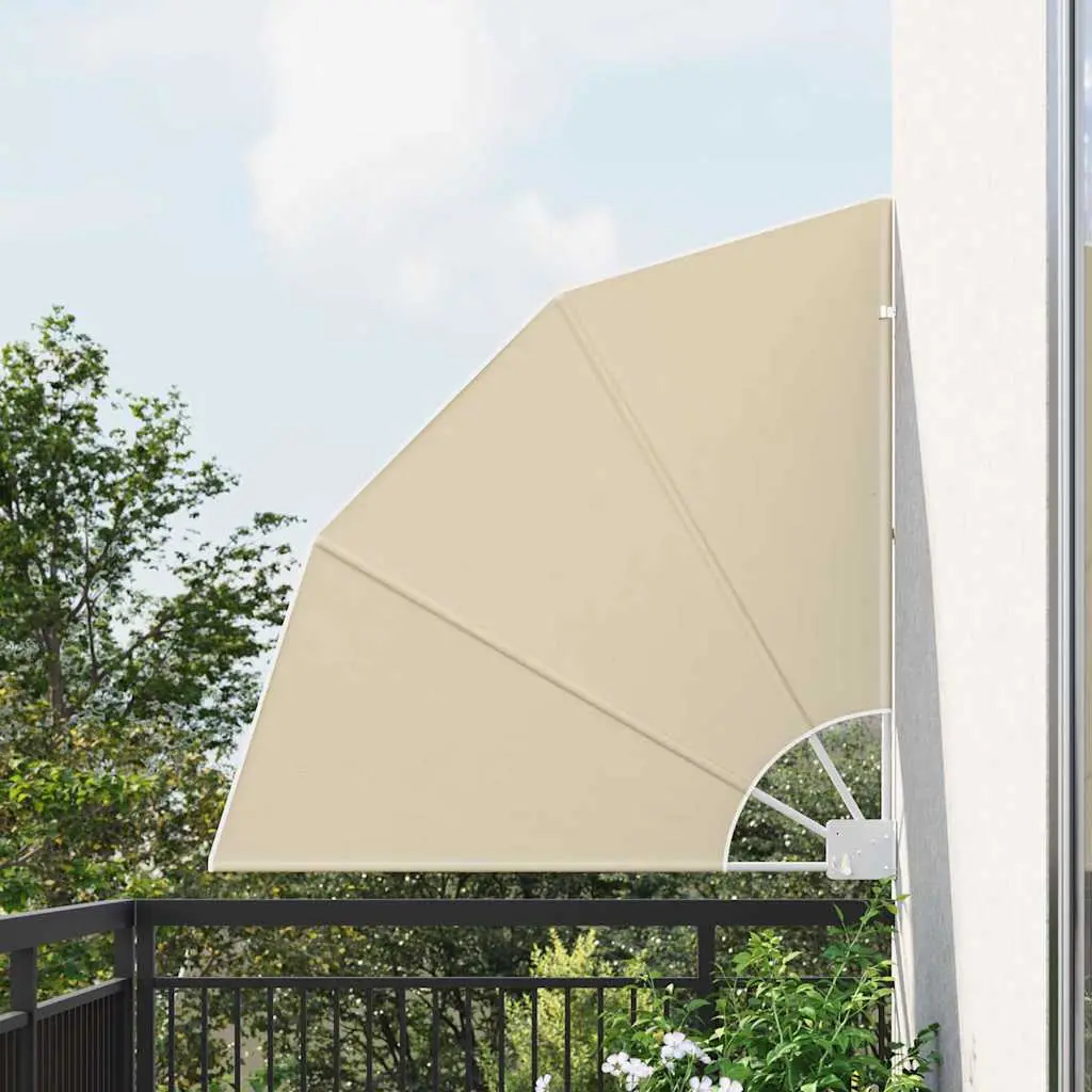 Écran de confidentialité pour balcon polyester beige 115 x 115 cm – PANGIVO