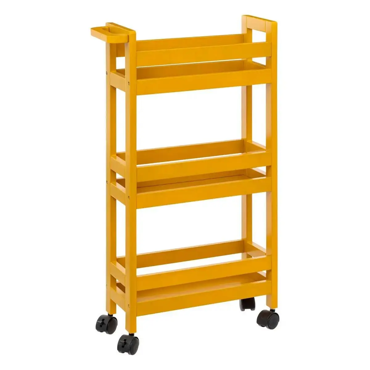 Desserte de Cuisine «3 Niveaux» 75cm Jaune Moutarde