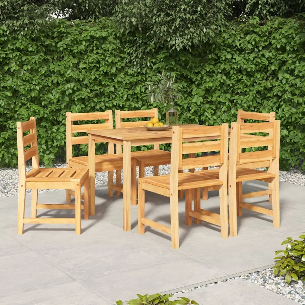 Ensemble à manger de jardin 7 pcs Bois de teck solide vidaXL 3157182