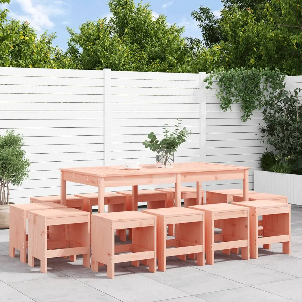Ensemble à manger de jardin 13 pcs bois massif de Douglas vidaXL 3157726