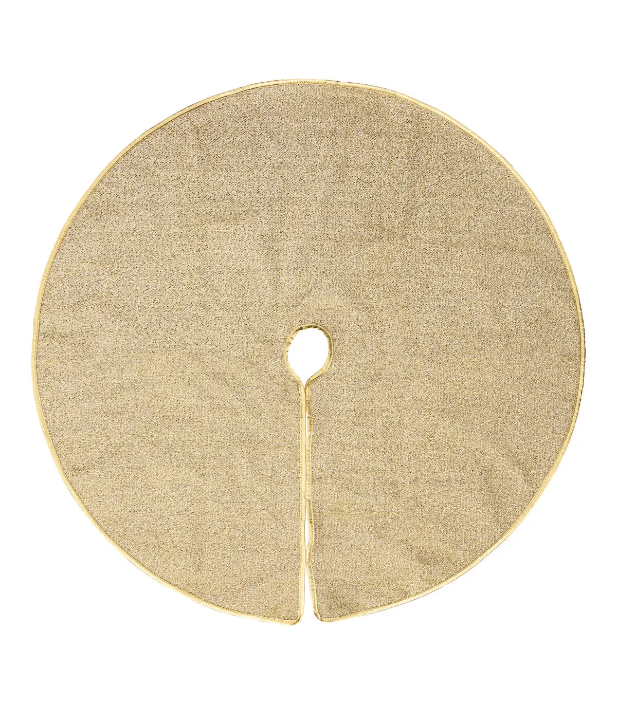 Déco de Noël Tapis pour pied de Sapin Doré et Pailleté D 90 cm