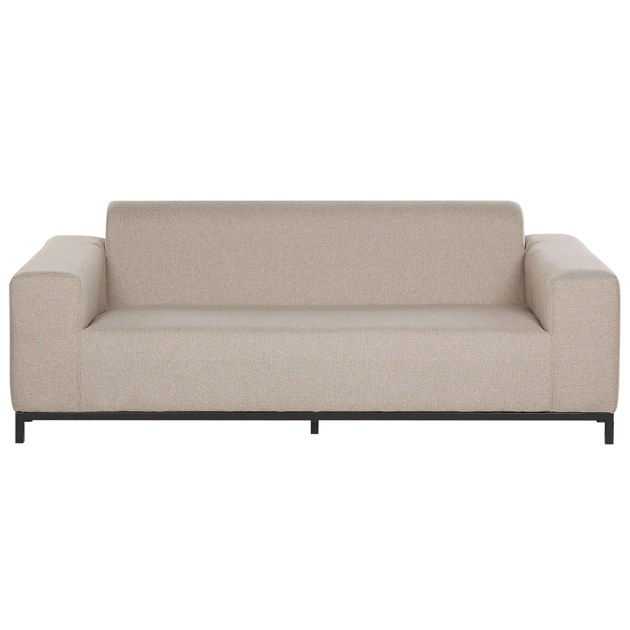 Canapé de jardin, 2 Personnes Tissu Beige ROVIGO – Beliani