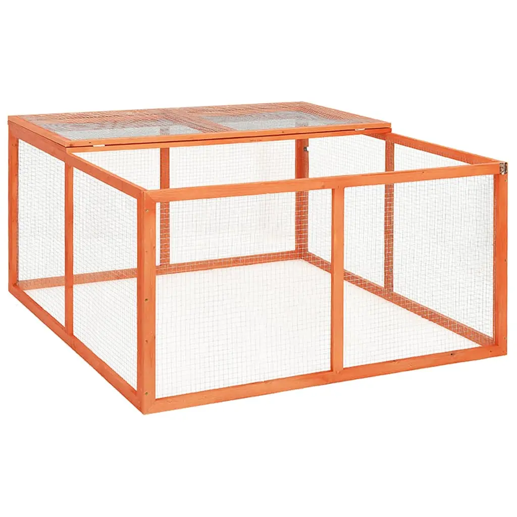 Enclos pour lapin en bois de sapin avec toit ouvrant pour jardin extérieur – ComfortXL Outdoor Living