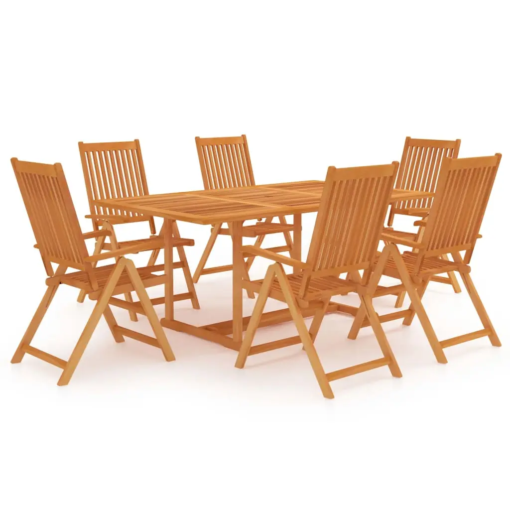 Ensemble à manger de jardin 7 pcs Bois de teck massif vidaXL 3059540