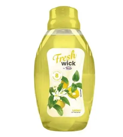 Desodorisant Flacon 2en 1 meche pro 375ml citron – Lot de 5 Colis de 12 – Prodifa
