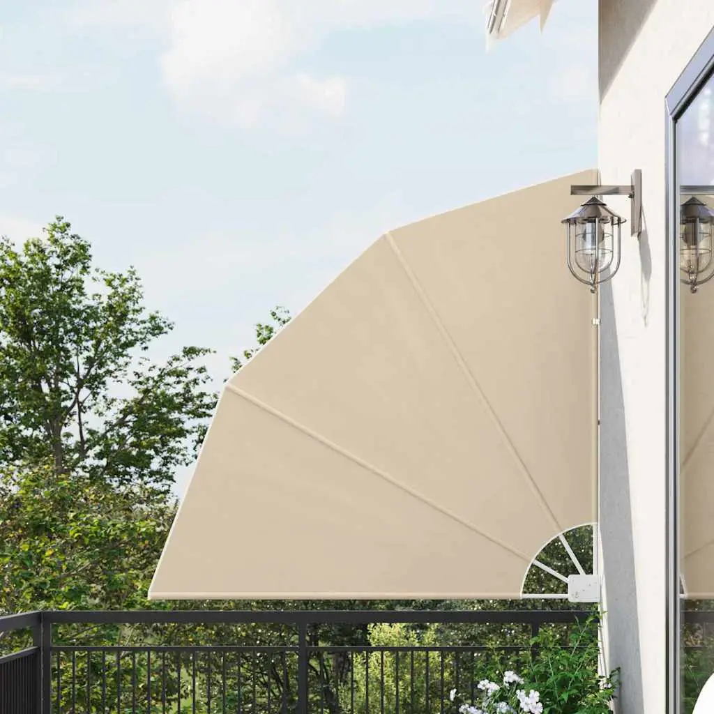 Écran de confidentialité pour balcon Polyester Beige 140 x 140 cm – PANGIVO