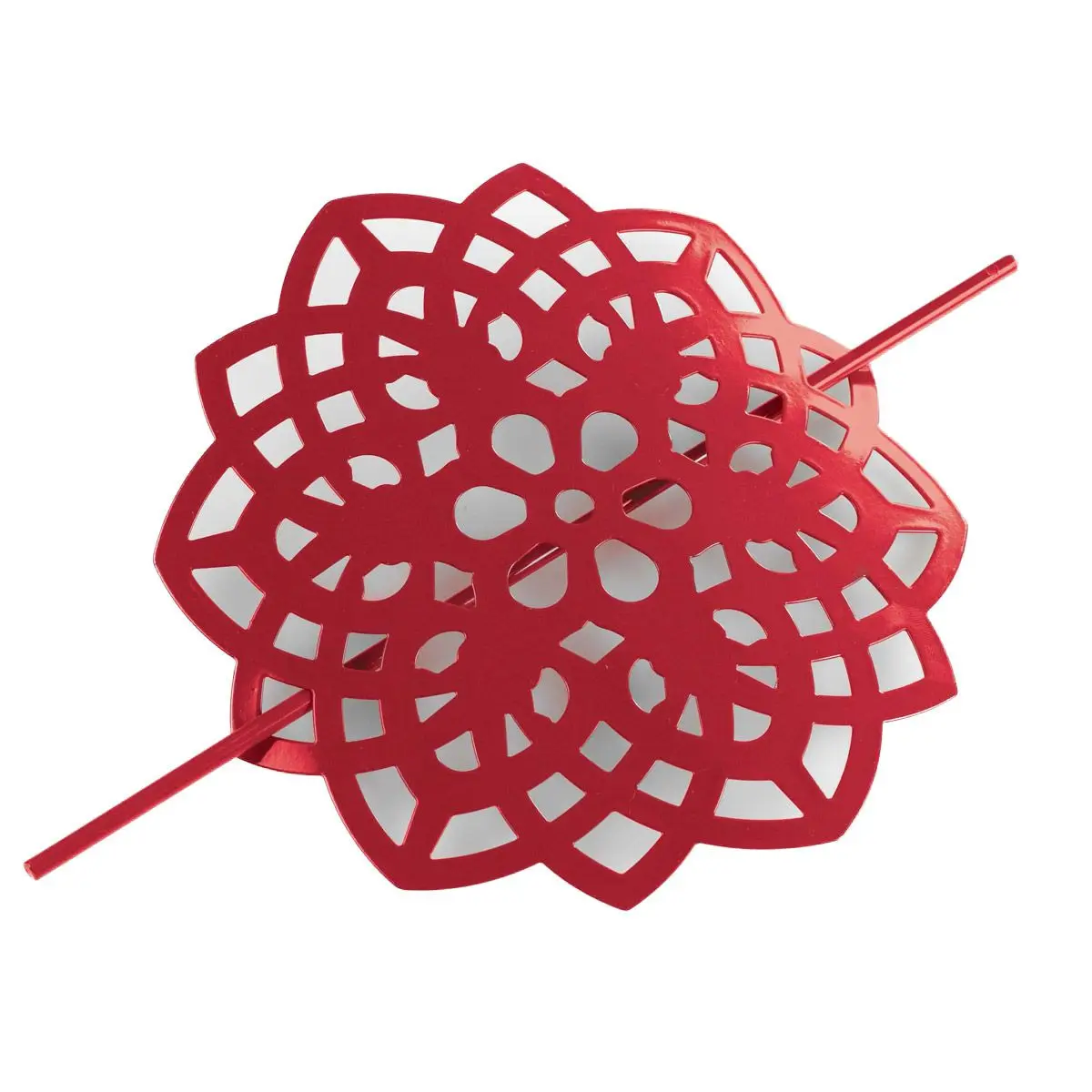 Embrasse de Rideau Broche «Rosae» 17cm Rouge