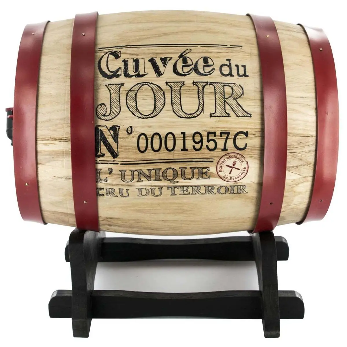 Distributeur de vin tonneau 5 litres Bistrot