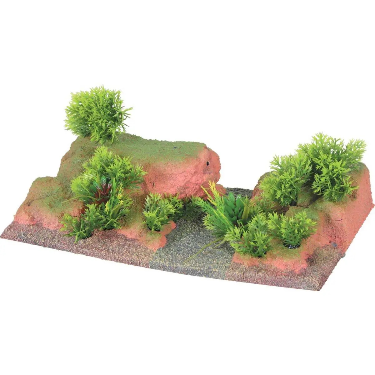 Décor complet pour aquarium 30 cm Landscape Sol rouge