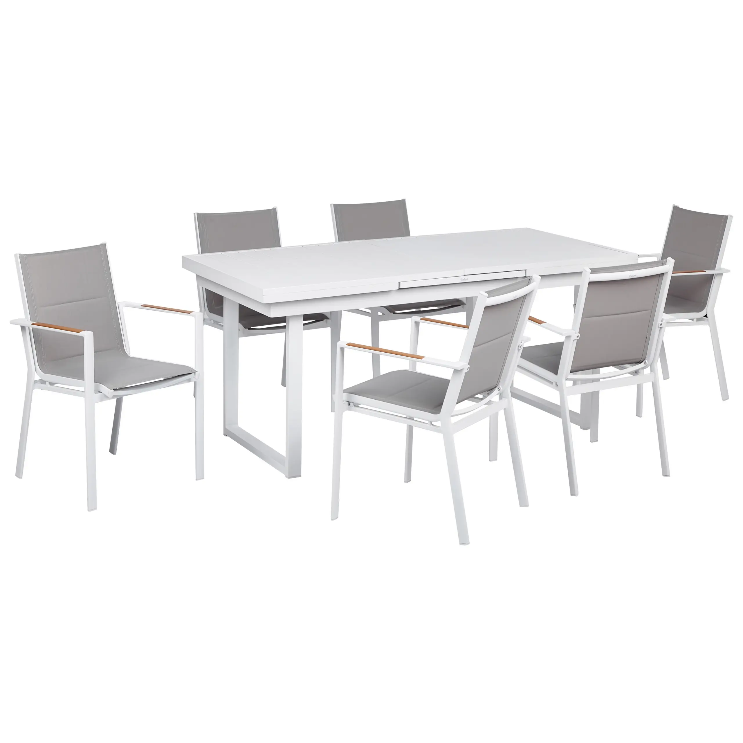 Set de salle à manger Aluminium Gris VALCANETTO/BUSSETO – Beliani