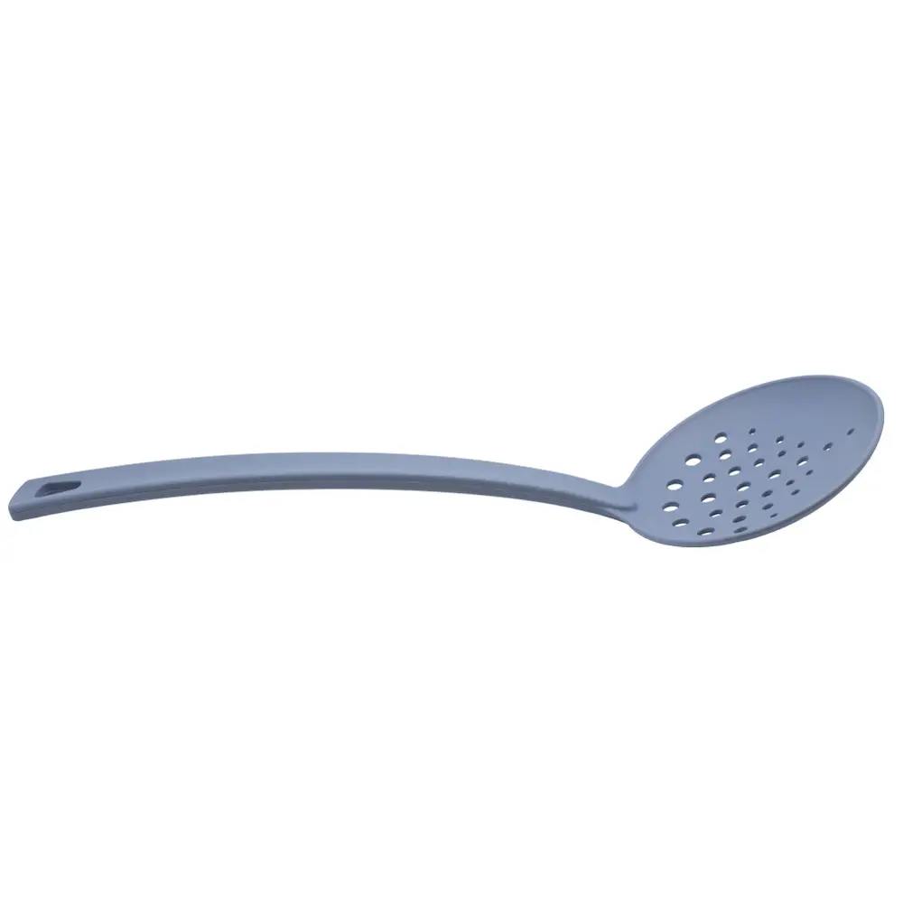 Ecumoire en plastique bleu pastel